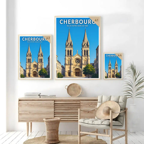 Affiche - Cherbourg - Église Notre-Dame du Vœu