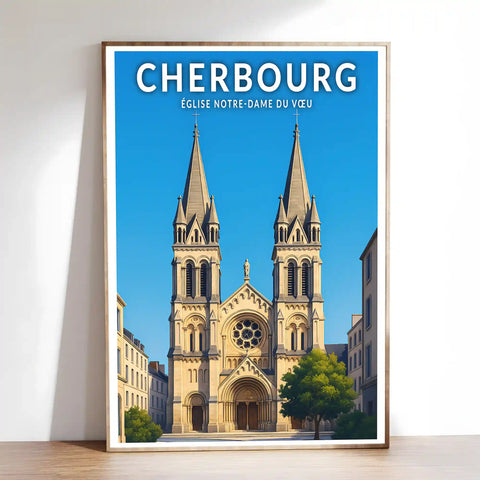 Affiche - Cherbourg - Église Notre-Dame du Vœu