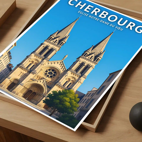 Affiche - Cherbourg - Église Notre-Dame du Vœu