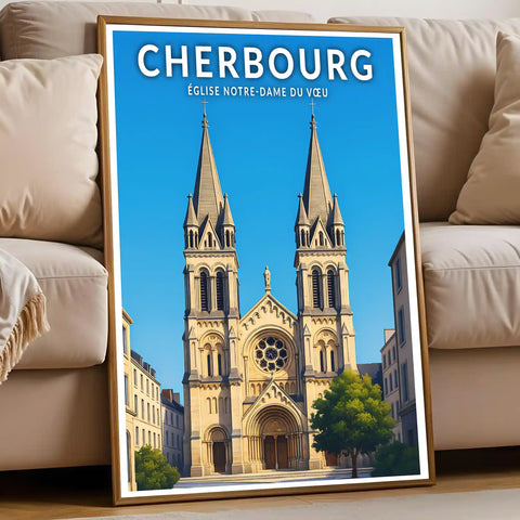 Affiche - Cherbourg - Église Notre-Dame du Vœu