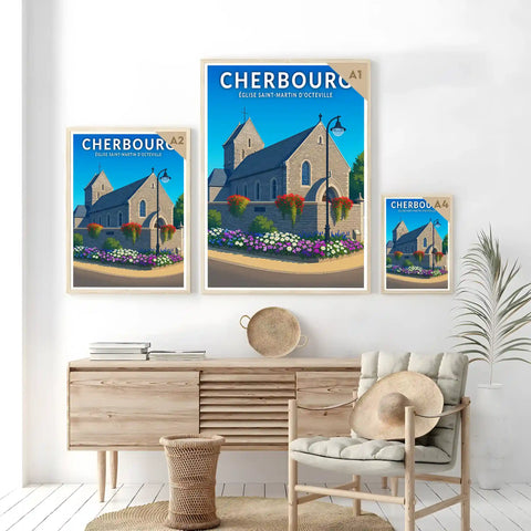Affiche - Cherbourg - Église Saint-Martin d’Octeville