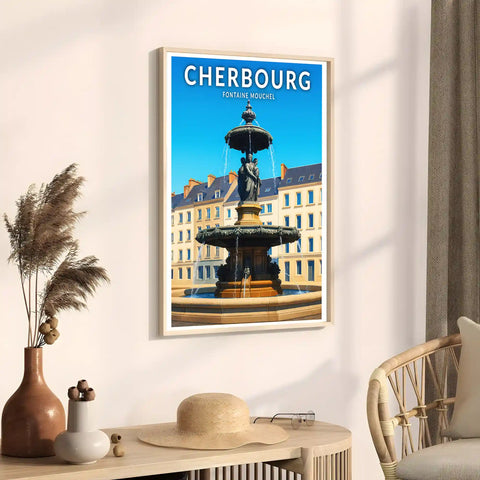 Affiche - Cherbourg - Fontaine Mouchel