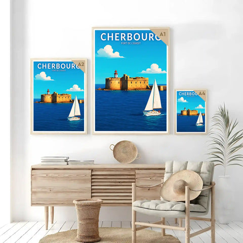 Affiche - Cherbourg - Fort de l'Ouest