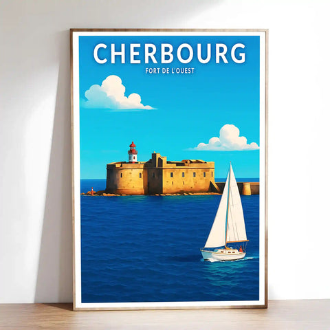 Affiche - Cherbourg - Fort de l'Ouest