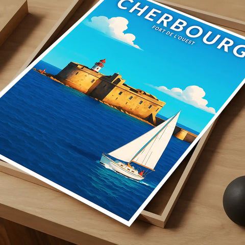 Affiche - Cherbourg - Fort de l'Ouest