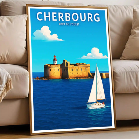Affiche - Cherbourg - Fort de l'Ouest