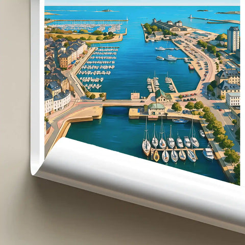 Affiche - Cherbourg - Le Port