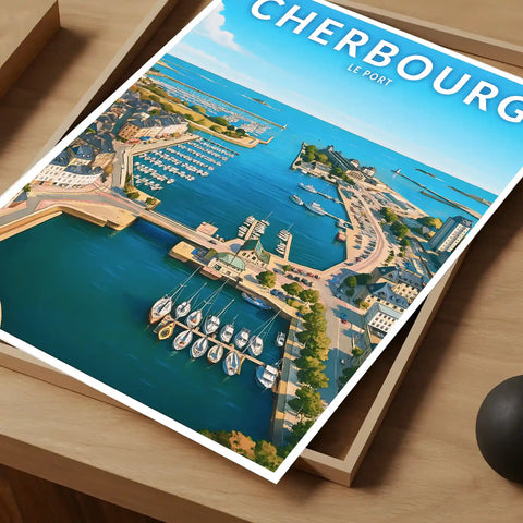 Affiche - Cherbourg - Le Port