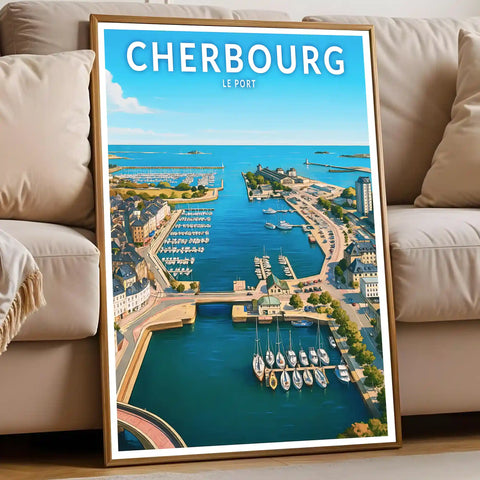 Affiche - Cherbourg - Le Port