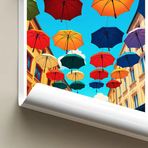 Affiche - Cherbourg - Les Parapluies