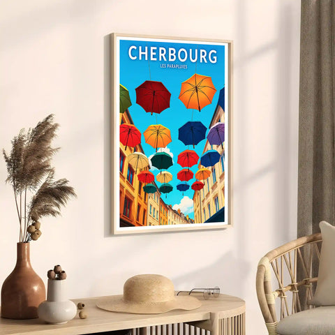 Affiche - Cherbourg - Les Parapluies