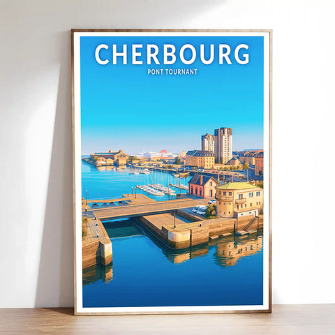 Affiche - Cherbourg - Pont Tournant
