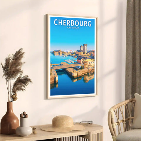Affiche - Cherbourg - Pont Tournant