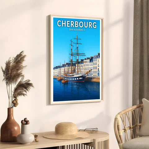 Affiche - Cherbourg - Quai Alexandre III