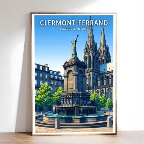 Affiche - Clermont-Ferrand - Place de la Victoire