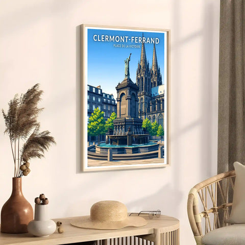 Affiche - Clermont-Ferrand - Place de la Victoire