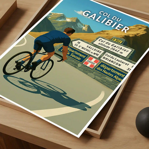 Affiche - Col du Galibier
