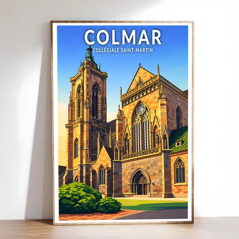 Affiche - Colmar - Collégiale Saint-Martin
