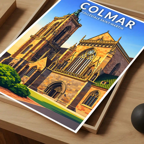 Affiche - Colmar - Collégiale Saint-Martin