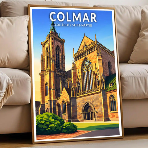 Affiche - Colmar - Collégiale Saint-Martin