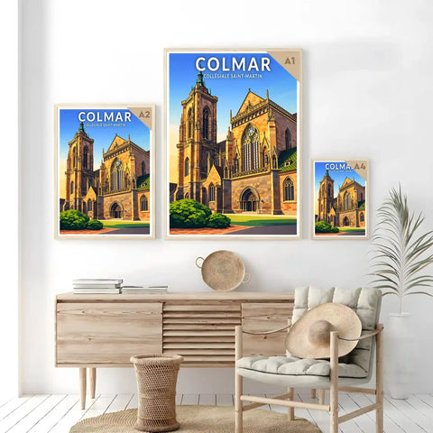 Affiche - Colmar - Collégiale Saint-Martin