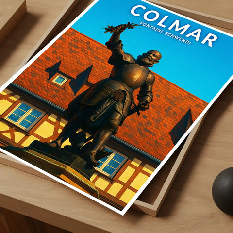 Affiche - Colmar - Fontaine Schwendi