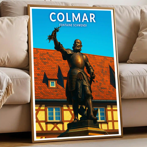 Affiche - Colmar - Fontaine Schwendi