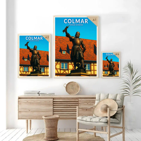 Affiche - Colmar - Fontaine Schwendi