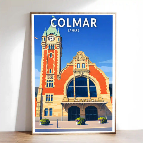 Affiche - Colmar - La Gare