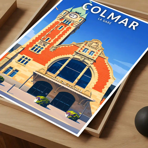 Affiche - Colmar - La Gare