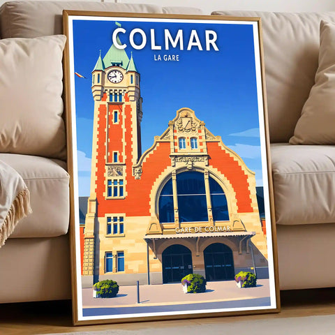 Affiche - Colmar - La Gare