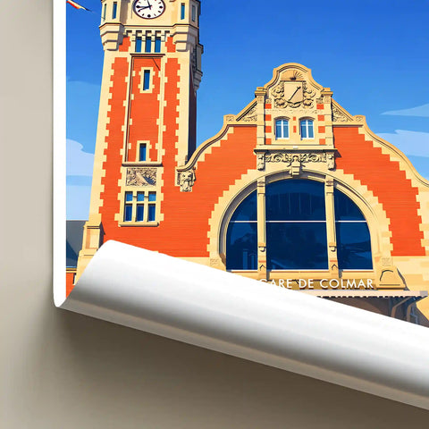 Affiche - Colmar - La Gare