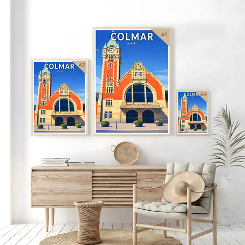 Affiche - Colmar - La Gare