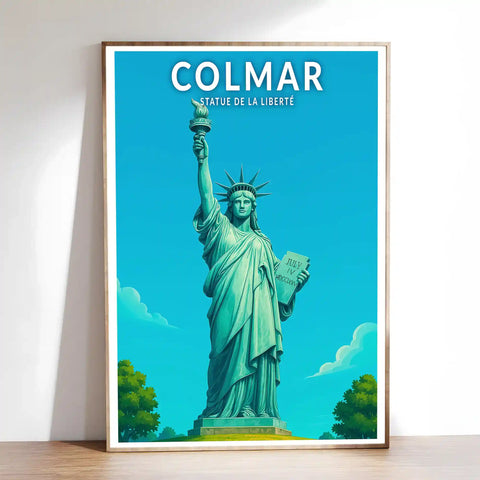 Affiche - Colmar - Statue de la Liberté