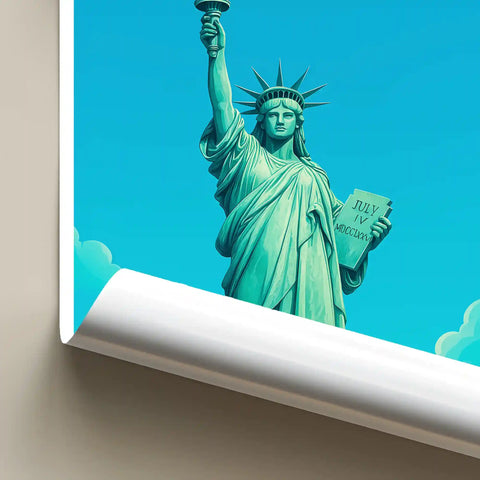 Affiche - Colmar - Statue de la Liberté