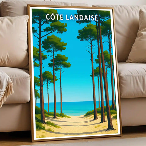 Affiche - Côte Landaise