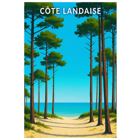 Affiche - Côte Landaise