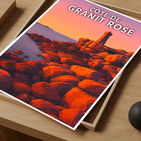 Affiche - Côte de Granit Rose