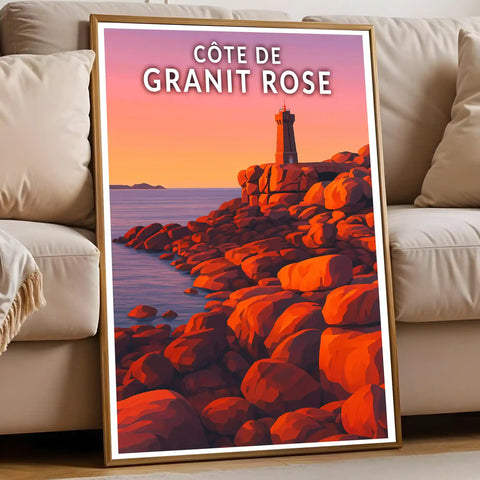 Affiche - Côte de Granit Rose