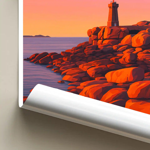 Affiche - Côte de Granit Rose