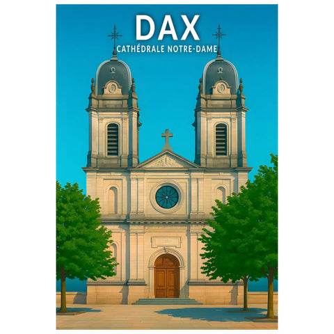 Affiche - Dax - Cathédrale Notre-Dame