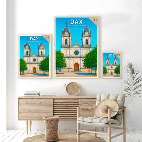 Affiche - Dax - Cathédrale Notre-Dame