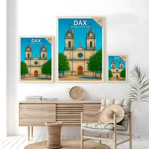 Affiche - Dax - Cathédrale Notre-Dame