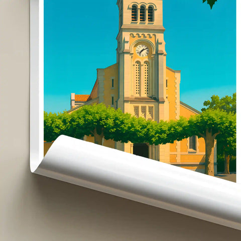 Affiche - Dax - Église Saint-Vincent-de-Xaintes