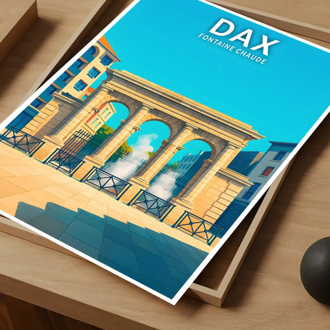 Affiche - Dax - Fontaine Chaude