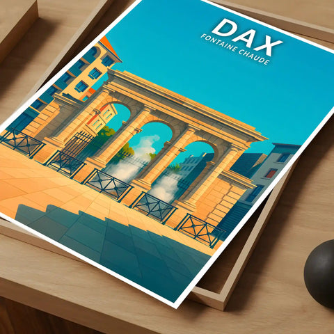 Affiche - Dax - Fontaine Chaude