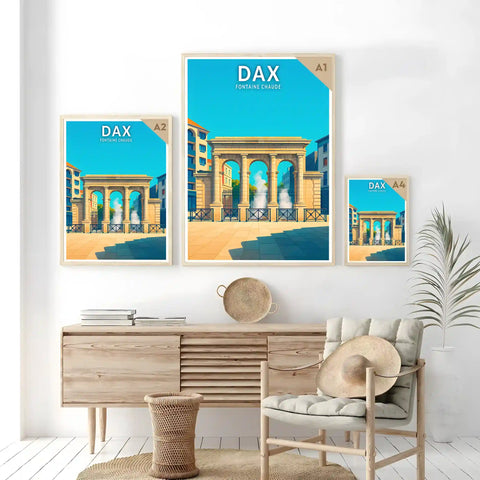 Affiche - Dax - Fontaine Chaude