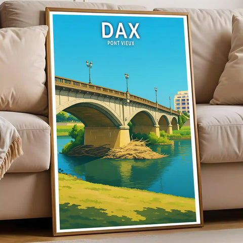 Affiche - Dax - Pont Vieux
