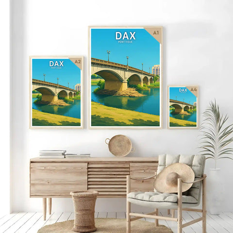 Affiche - Dax - Pont Vieux