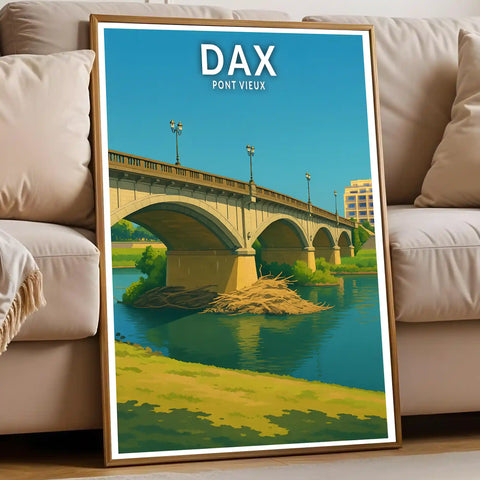 Affiche - Dax - Pont Vieux